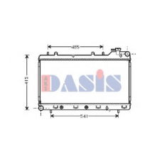 350180N AKS DASIS Радиатор, охлаждение двигателя