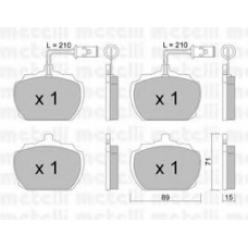 22-0678-1 METELLI Комплект тормозных колодок, дисковый тормоз