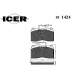 181424 ICER Комплект тормозных колодок, дисковый тормоз