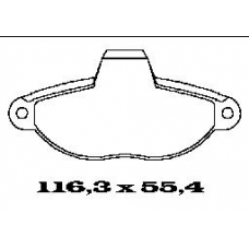 BL1302A1 FTE Комплект тормозных колодок, дисковый тормоз