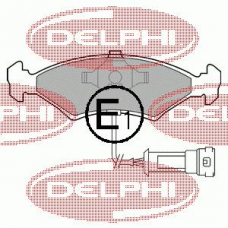 LP255 DELPHI Комплект тормозных колодок, дисковый тормоз