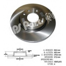 IBT-1K17 IPS Parts Тормозной диск