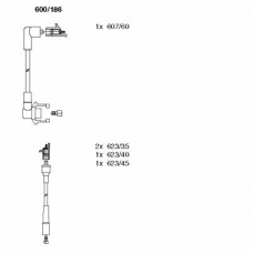 600/186 BREMI Комплект проводов зажигания