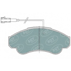 SP 322 PR SCT Комплект тормозных колодок, дисковый тормоз