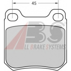 P 59 014 ABS Комплект тормозных колодок, дисковый тормоз
