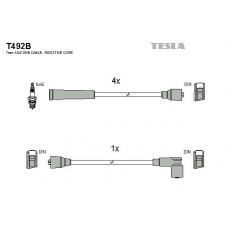T492B TESLA Комплект проводов зажигания
