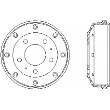 62103 PAGID Тормозной барабан