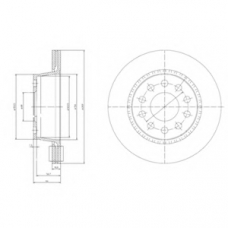 BG3031 DELPHI Тормозной диск