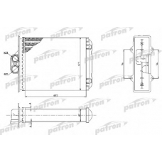 PRS2050 PATRON Теплообменник, отопление салона