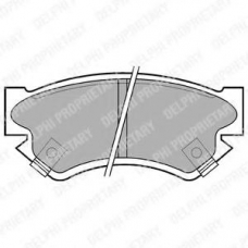 LP817 DELPHI Комплект тормозных колодок, дисковый тормоз