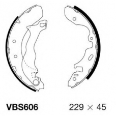 VBS606 MOTAQUIP Комплект тормозных колодок