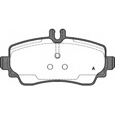 BPA0650.00 OPEN PARTS Комплект тормозных колодок, дисковый тормоз