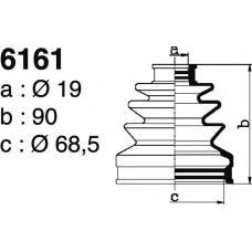 6161 DEPA Комплект пылника, приводной вал