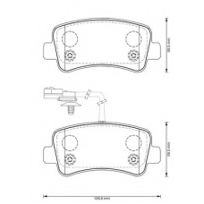 573359B BENDIX Комплект тормозных колодок, дисковый тормоз