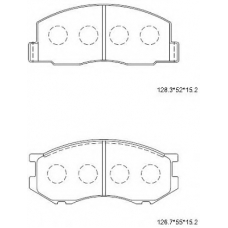 KD2685 ASIMCO Комплект тормозных колодок, дисковый тормоз