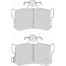 FD6594A NECTO Комплект тормозных колодок, дисковый тормоз