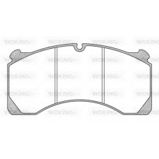 JSA 9473.10 WOKING Комплект тормозных колодок, дисковый тормоз