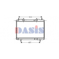 080960N AKS DASIS Радиатор, охлаждение двигателя