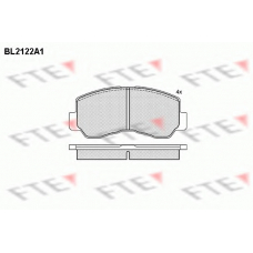 BL2122A1 FTE Комплект тормозных колодок, дисковый тормоз