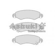 1080-5208J ASHUKI Комплект тормозных колодок, дисковый тормоз
