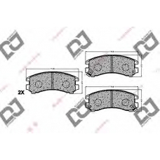 BP1461 DJ PARTS Комплект тормозных колодок, дисковый тормоз