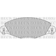 BBP1723 BORG & BECK Комплект тормозных колодок, дисковый тормоз