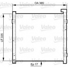 814326 VALEO Конденсатор, кондиционер