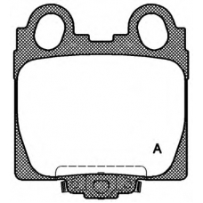 BPA0743.04 OPEN PARTS Комплект тормозных колодок, дисковый тормоз