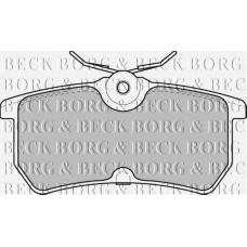 BBP1603 BORG & BECK Комплект тормозных колодок, дисковый тормоз