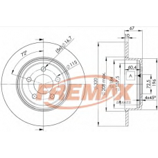 BD-9198 FREMAX Тормозной диск