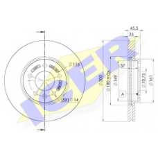 78BD1557-2 ICER Тормозной диск