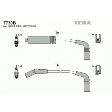 T738B TESLA Комплект проводов зажигания