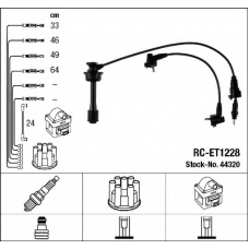 44320 NGK Комплект проводов зажигания