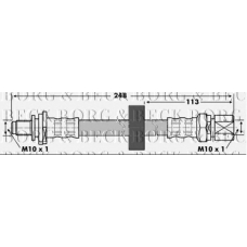 BBH6844 BORG & BECK Тормозной шланг