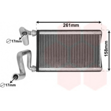 25006294 VAN WEZEL Теплообменник, отопление салона