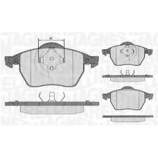 363916060137 MAGNETI MARELLI Комплект тормозных колодок, дисковый тормоз