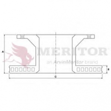 MBR5012 MERITOR Тормозной диск