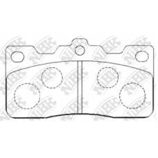 PN1074 NiBK Комплект тормозных колодок, дисковый тормоз