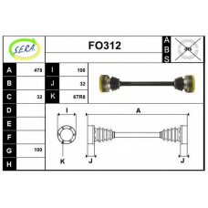 FO312 SERA Приводной вал