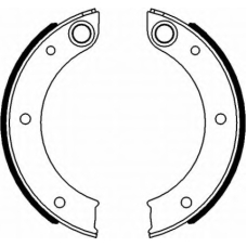 8DA 355 050-151 HELLA PAGID Комплект тормозных колодок, стояночная тормозная с