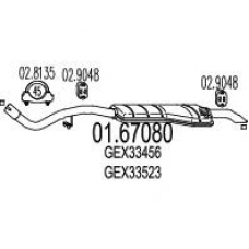 01.67080 MTS Глушитель выхлопных газов конечный