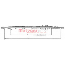 10.4651 METZGER Трос, стояночная тормозная система