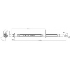 VBJ185 MOTAQUIP Тормозной шланг