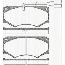 8110 15033 TRISCAN Комплект тормозных колодок, дисковый тормоз