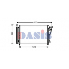 562009N AKS DASIS Конденсатор, кондиционер