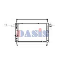 151340N AKS DASIS Радиатор, охлаждение двигателя