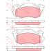 GDB3136 TRW Комплект тормозных колодок, дисковый тормоз