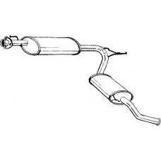 283-581 BOSAL Глушитель выхлопных газов конечный