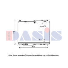 090103N AKS DASIS Радиатор, охлаждение двигателя