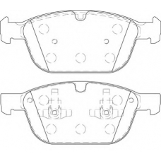 FD7439A NECTO Комплект тормозных колодок, дисковый тормоз